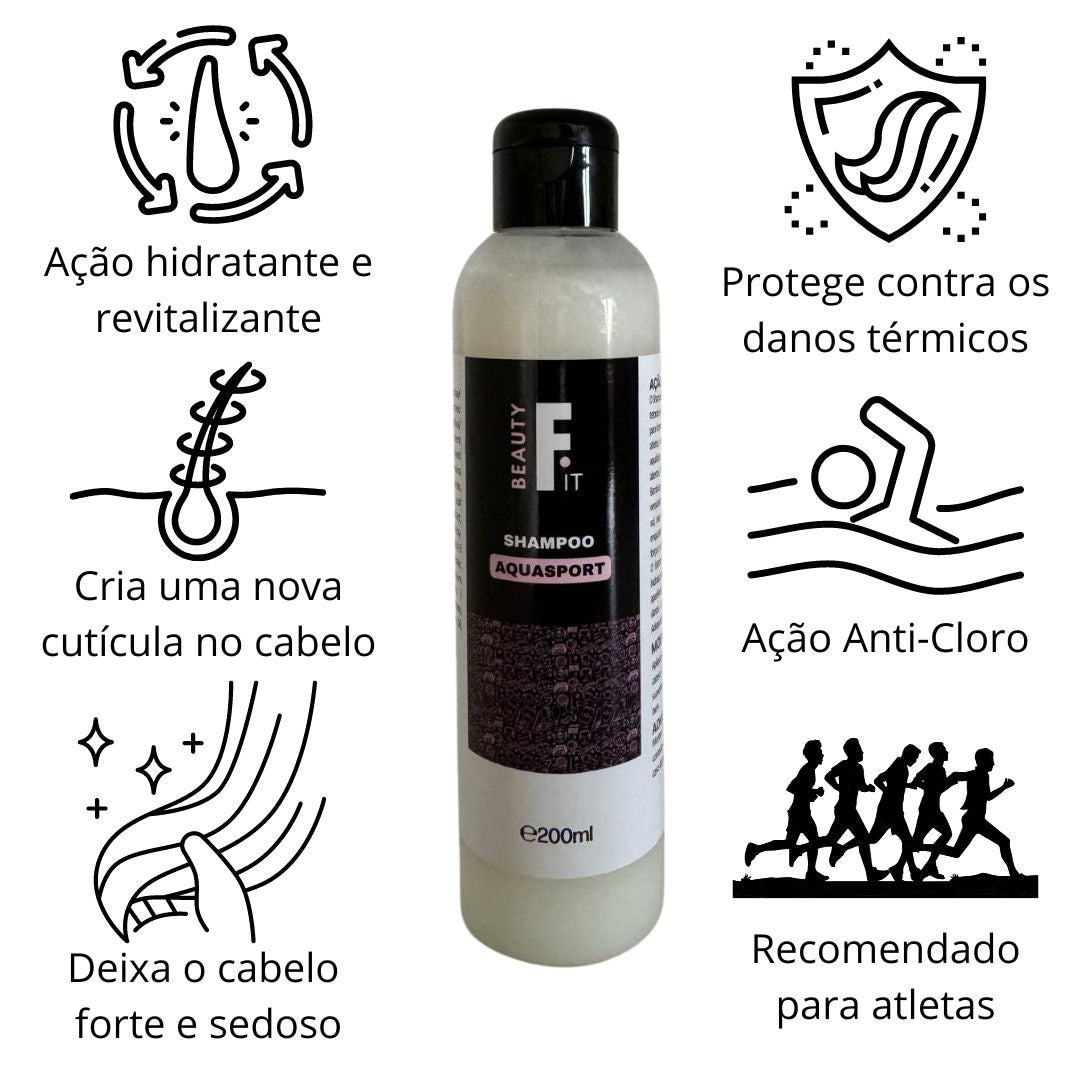 Kit AquaSport: Shampoo + Condicionador 3 em 1