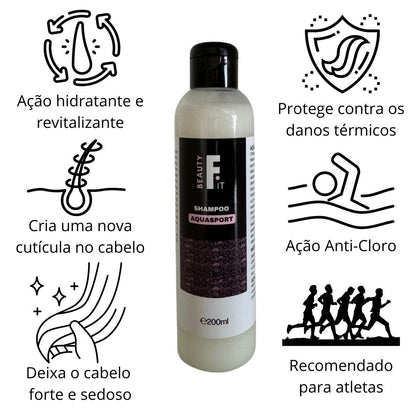 Kit AquaSport: Shampoo + Condicionador 3 em 1