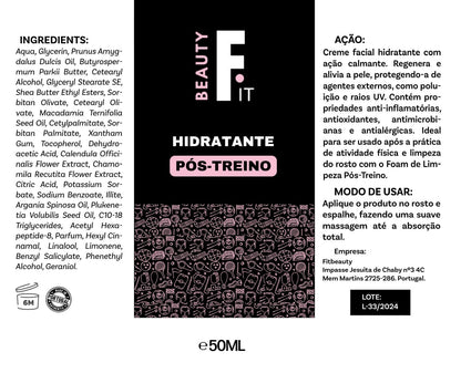 Hidratante Pós-Treino